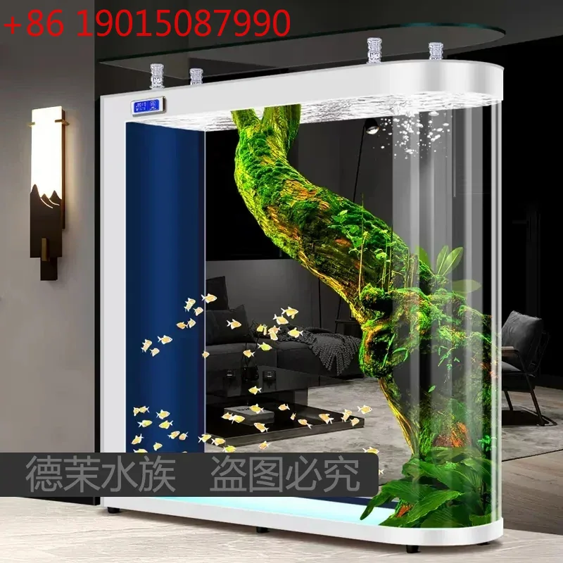 Aquarium Xxl - 바닥부터 천장까지 이어지는 유리 수조 거실