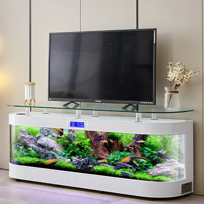 Aquarium Fish Delivery - TV 캐비닛 유리 어항 스마트 수족관