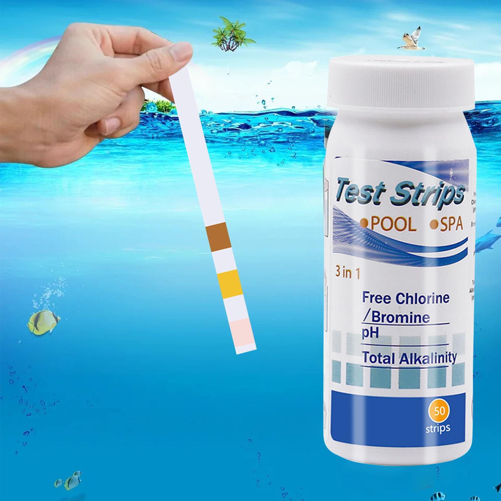 Aquarium Test Kit - 염소 PH 테스트 스트립 SPA 수영장