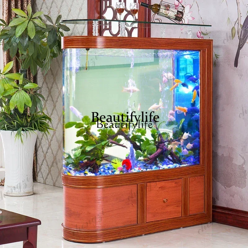 새로운 어항 높은 캐비닛 거실용 대형 U자형 바닥 스크 - Aquarium Xxl 리뷰 및 가격