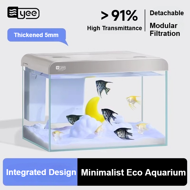 울트라 클리어 글래스 데스크탑 수족관 에코 시스템 자가 - Aquarium Xxl 리뷰 및 가격