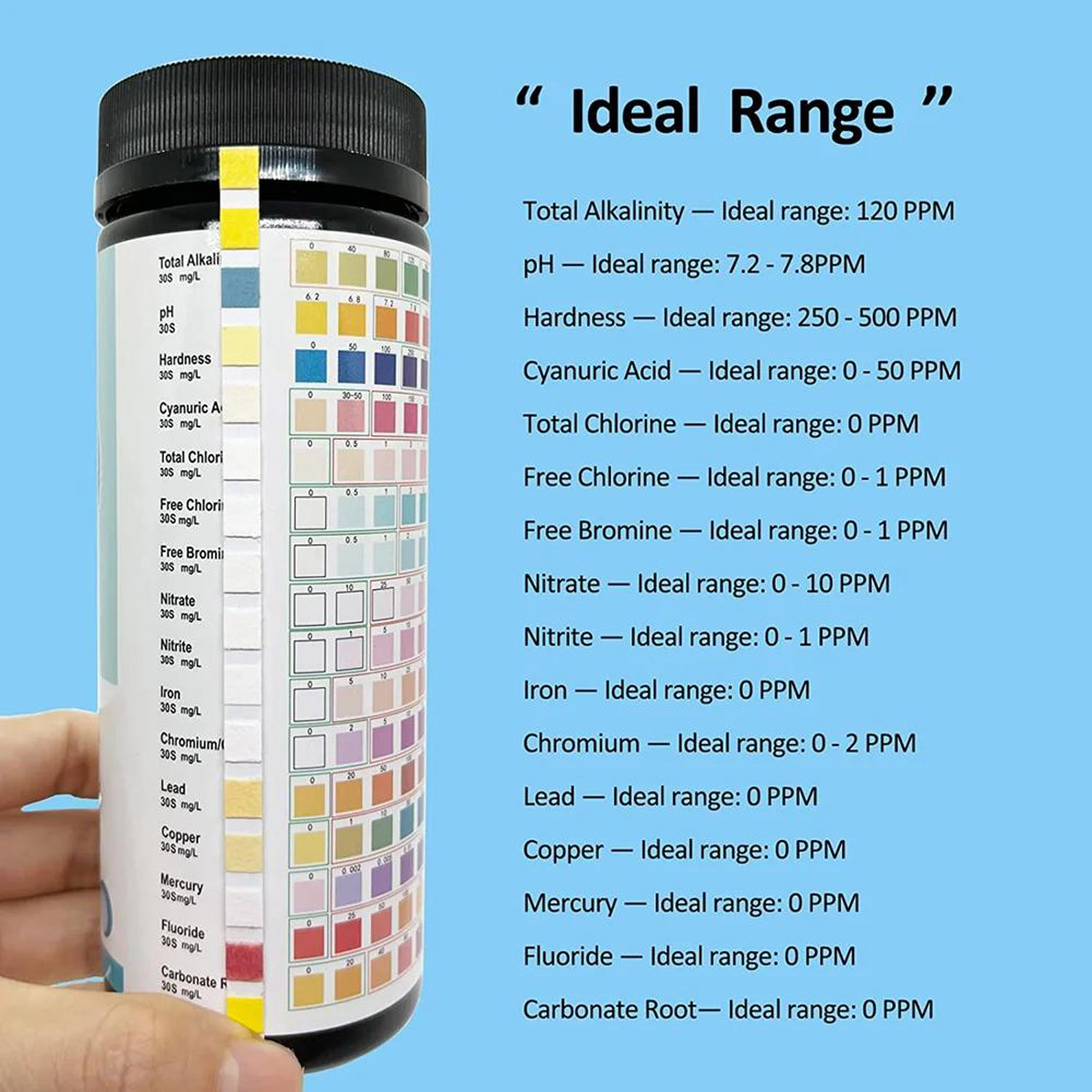 16-in-1 수질 검사 키트 스트립, 100개입, 가 - Aquarium Test Kit 리뷰 및 가격