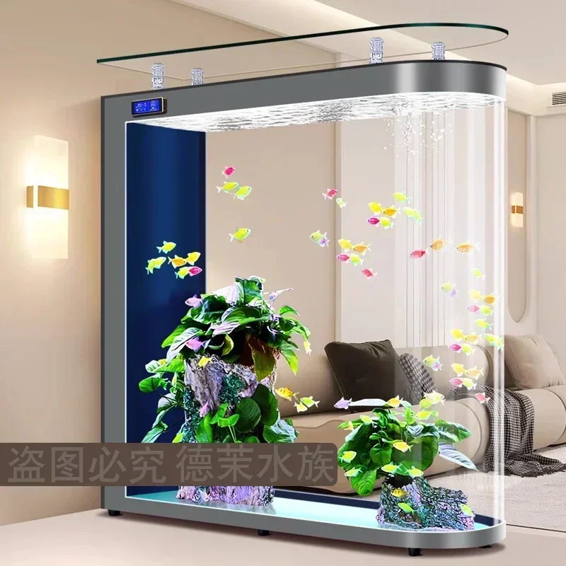 바닥부터 천장까지 이어지는 유리 수조 거실 파티션 중대 - Aquarium Xxl 리뷰 및 가격