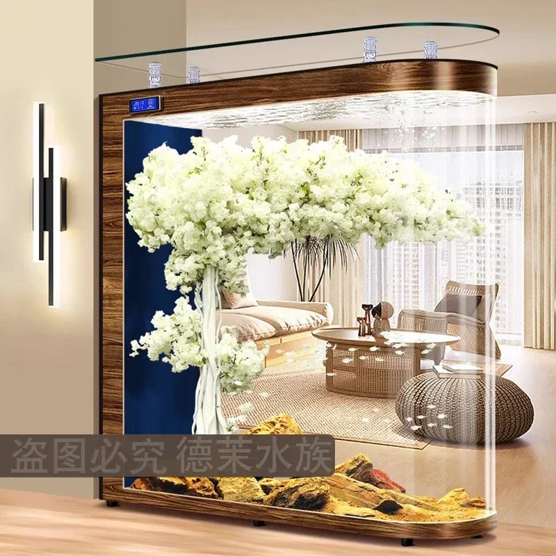 바닥부터 천장까지 이어지는 유리 수조 거실 파티션 중대 - Aquarium Xxl 리뷰 및 가격