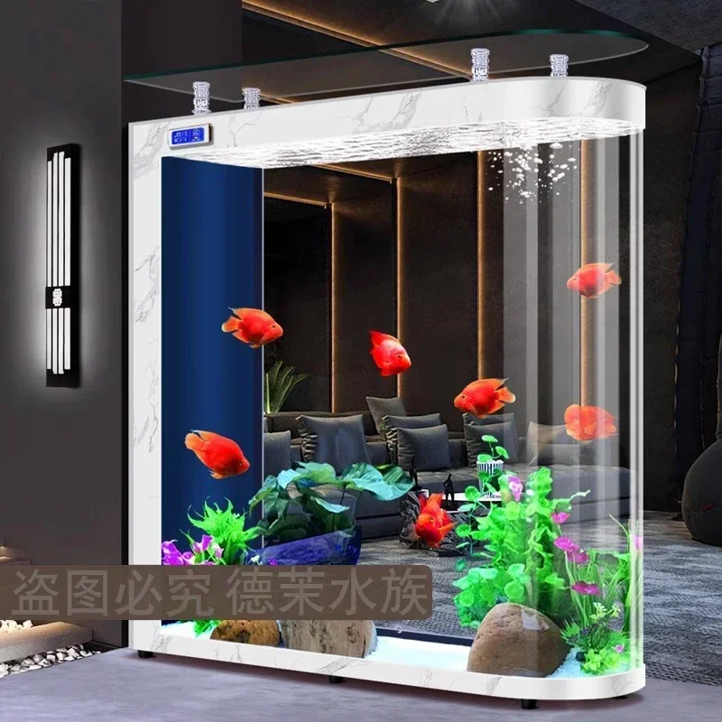바닥부터 천장까지 이어지는 유리 수조 거실 파티션 중대 - Aquarium Xxl 리뷰 및 가격