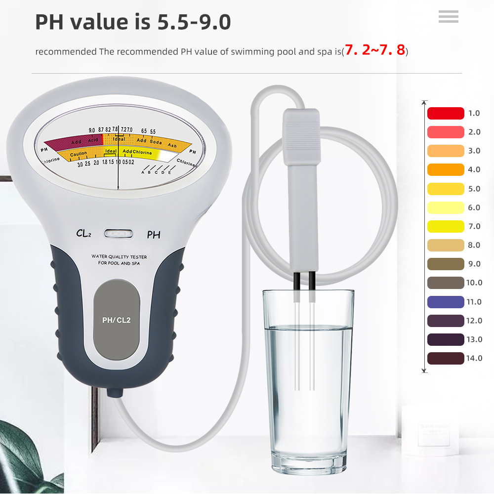 2 In 1 염소 감지기 PH & CL2 미터 수영장  - Aquarium Test Kit 리뷰 및 가격