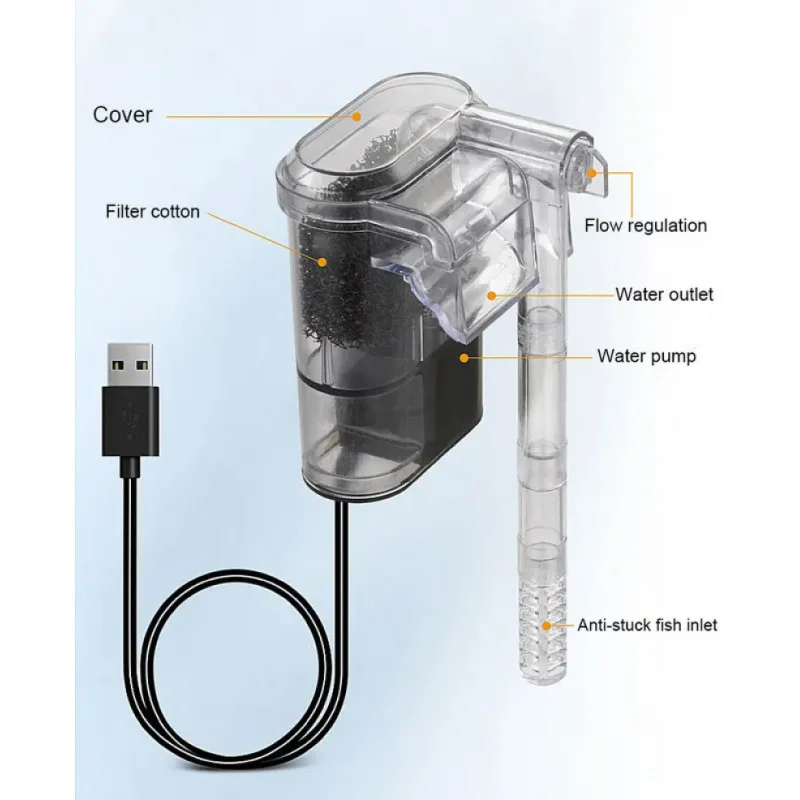 어항용 신형 서스펜디드 필터, 미니 필터, USB, 2 - Aquarium Xxl 리뷰 및 가격